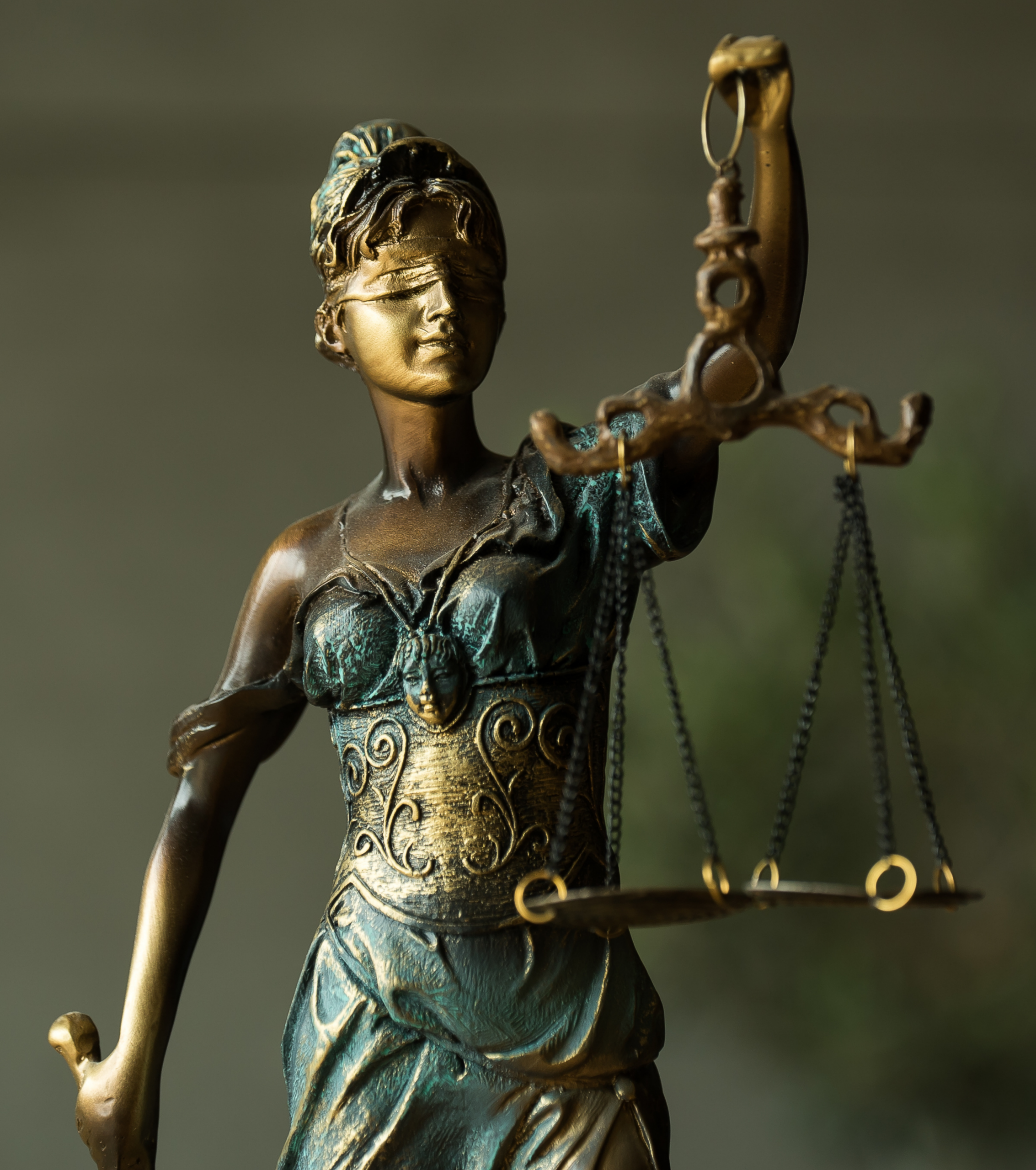 Representação da Justiça em ambiente jurídico